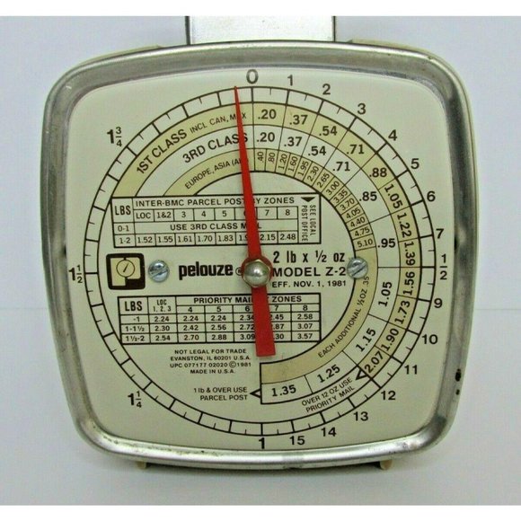 Vintage Pelouze Postal Scale 1981 Model Z-2 USA Office Decor Mancave Industrial - Picture 2 of 7